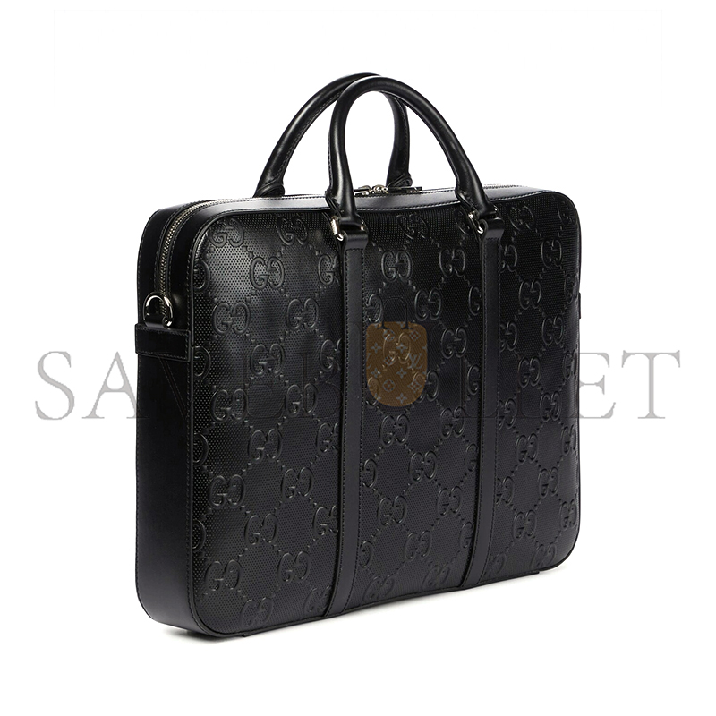 GUCCI GG EMBOSSED BRIEFCASE 658573 1W3CN 1000 (40*29*6cm)